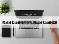 网站域名注册时间查询,网站域名注册情况
